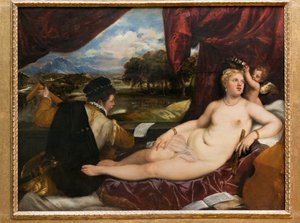 Venus and Cupid with a Lute Player